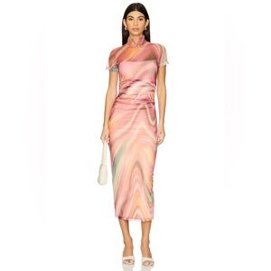 NEW Amanda Uprichard Dominique Dress in Alabaster XS SOLD OUT @Revolve